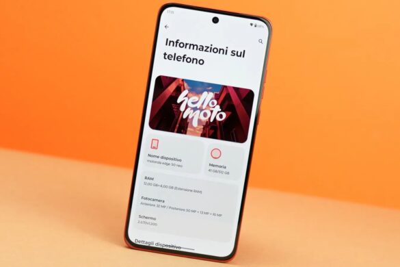 Motorola Edge 50 Neo, accoglie a braccia aperte Android 15