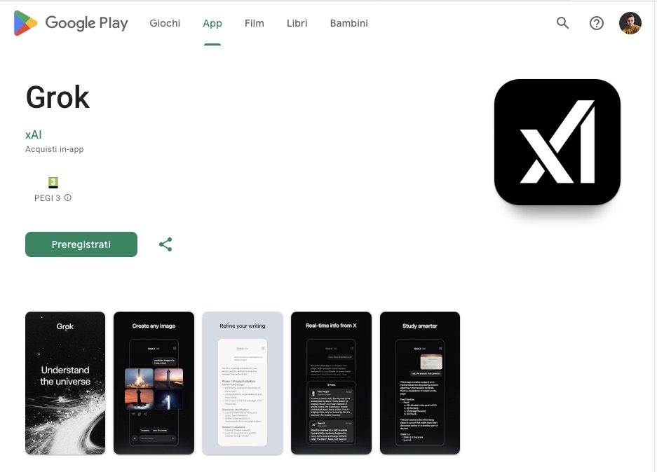 Grok arriva anche su Android: ecco l'AI di Elon Musk