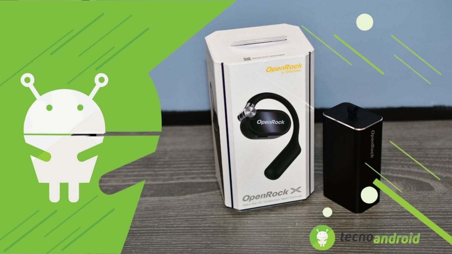 OpenRock X Open-Ear Air Conduction Sport Earbuds: gli auricolari