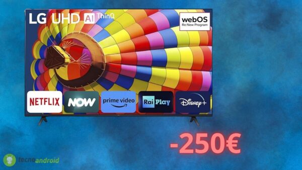 Smart TV LG a meno di 500 euro: oggi è scontata di 200 euro su Amazon