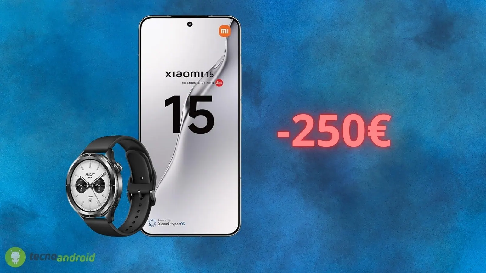 Xiaomi 15 con Watch S4 in REGALO è in super OFFERTA su Amazon