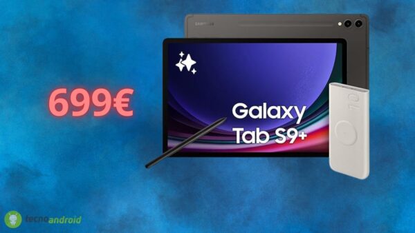 Samsung Galaxy Tab S9+ è al MINIMO STORICO su Amazon: solo oggi con uno sconto pazzesco
