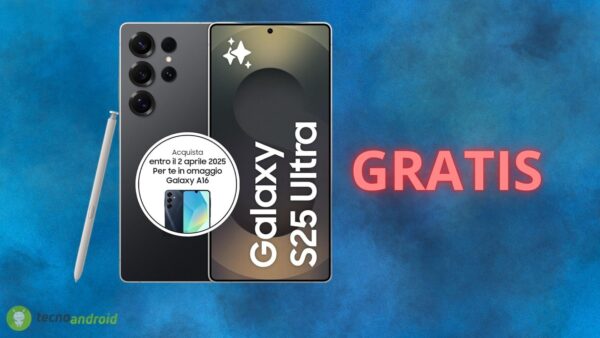 Samsung Galaxy S25 Ultra, in offerta su AMAZON con Galaxy A16 GRATIS in regalo