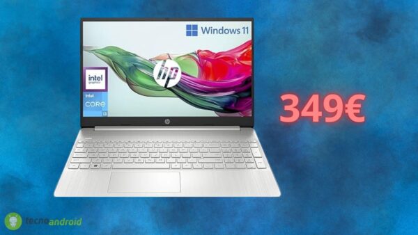 Notebook HP a soli 349 euro: che SCONTO imperdibile su Amazon
