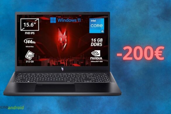 Notebook ACER sprofonda su Amazon: lo sconto è da URLO