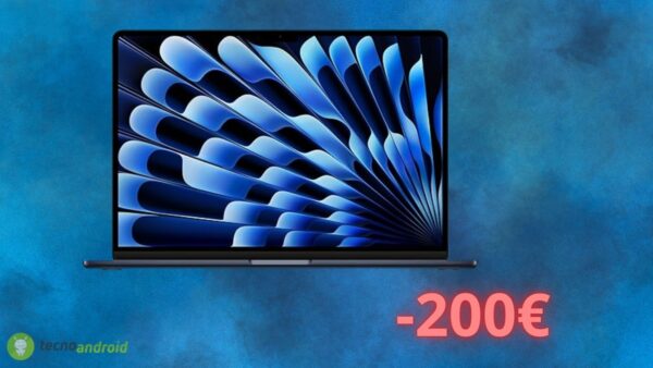 Apple MacBook Air, lo sconto di 200 euro sul notebook su Amazon è FOLLE