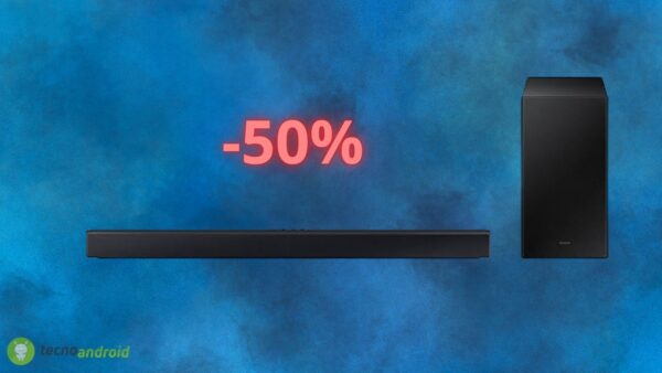 Soundbar Samsung al 50% di sconto solo oggi su Amazon