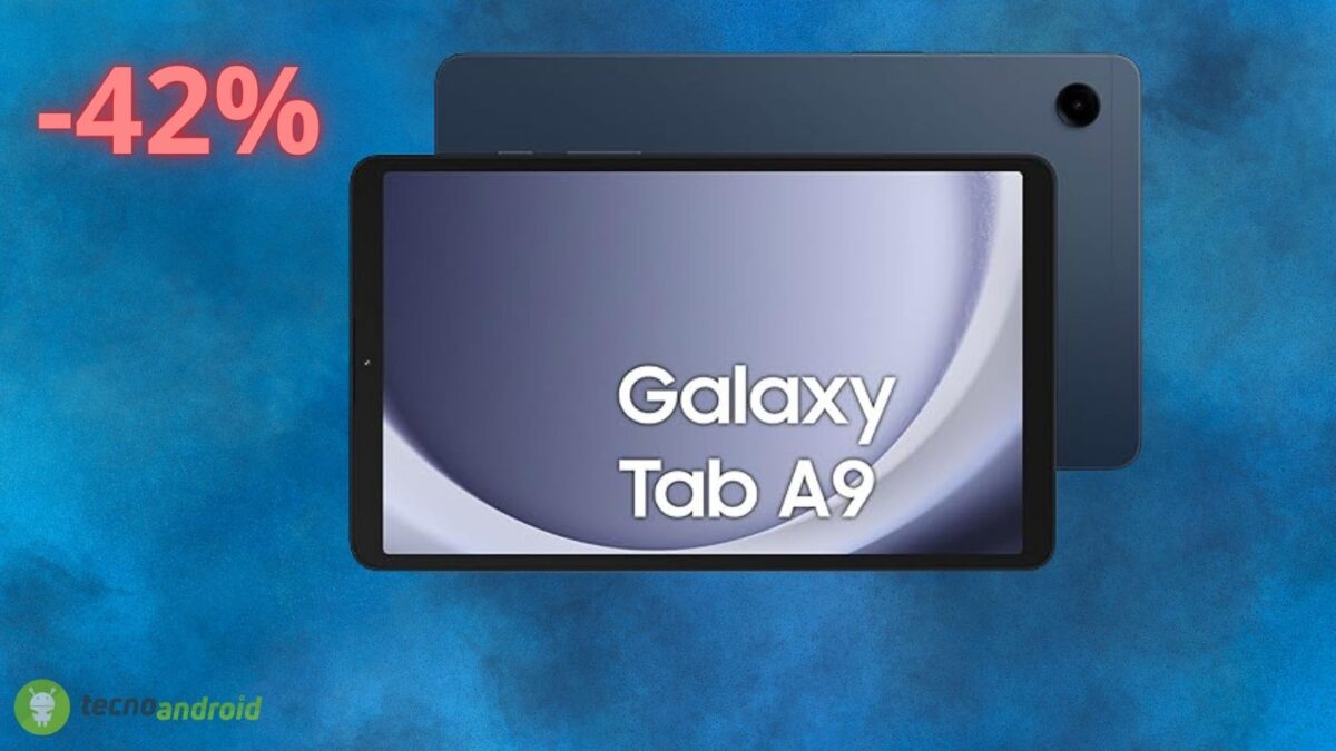 Samsung Galaxy Tab A9 è in sconto del 42% solo oggi su Amazon