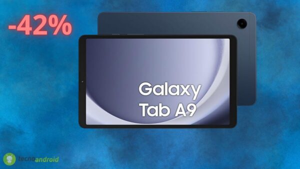 Samsung Galaxy Tab A9 è in sconto del 42% solo oggi su Amazon