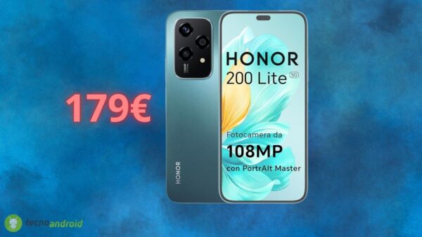 Honor 200 Lite è in SCONTO ASSURDO su Amazon solo oggi