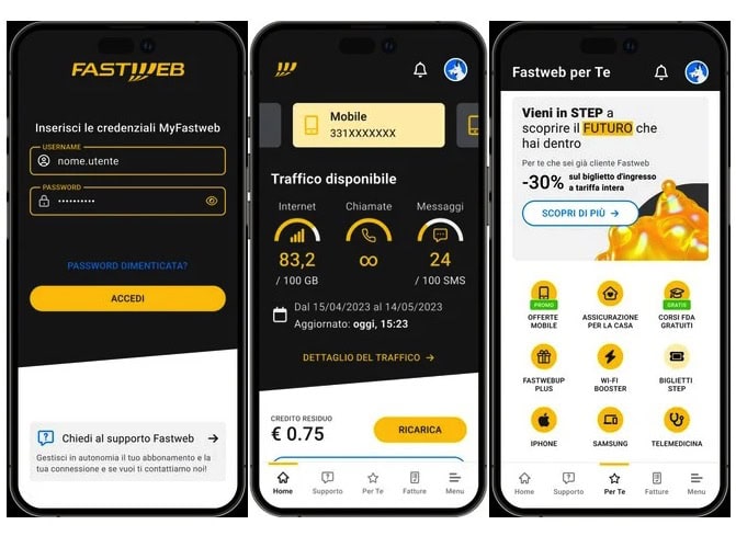 MyFastweb app Fastweb aggiornamento iOS Android