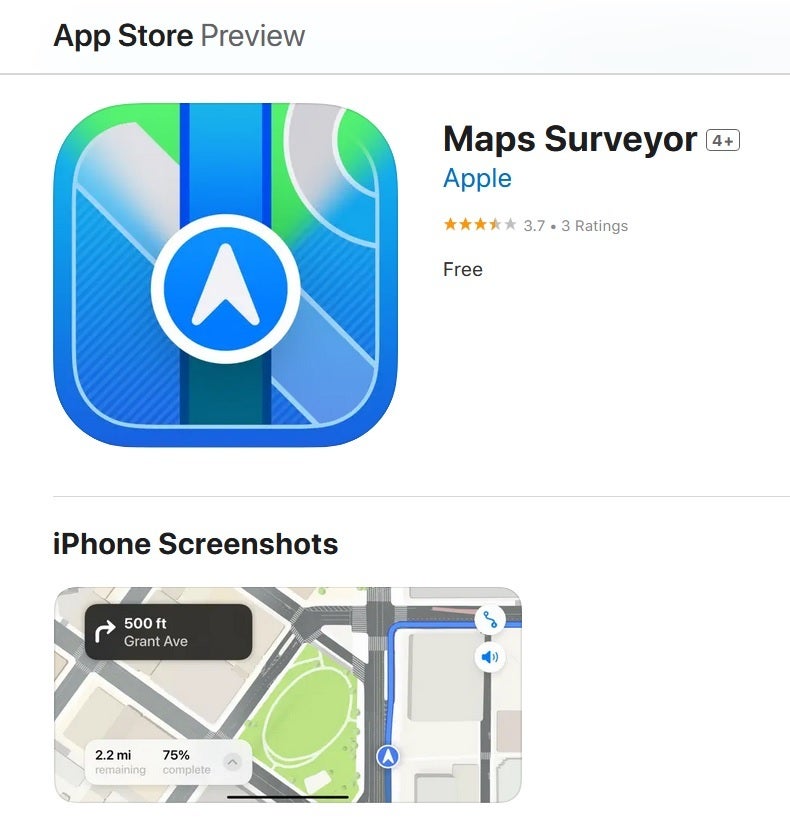 Apple Maps Surveyor