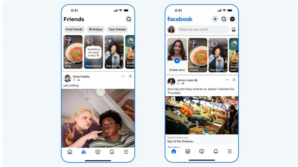 Facebook nuova sezione Amici
