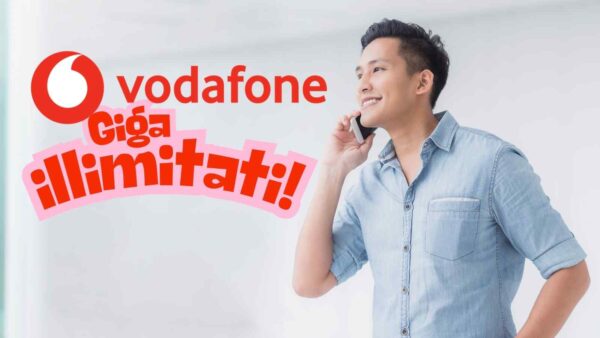 Vodafone offre giga illimitati in 5G a 9,99€/mese, con minuti e SMS illimitati e 12,6 Giga in Europa, senza costi extra.