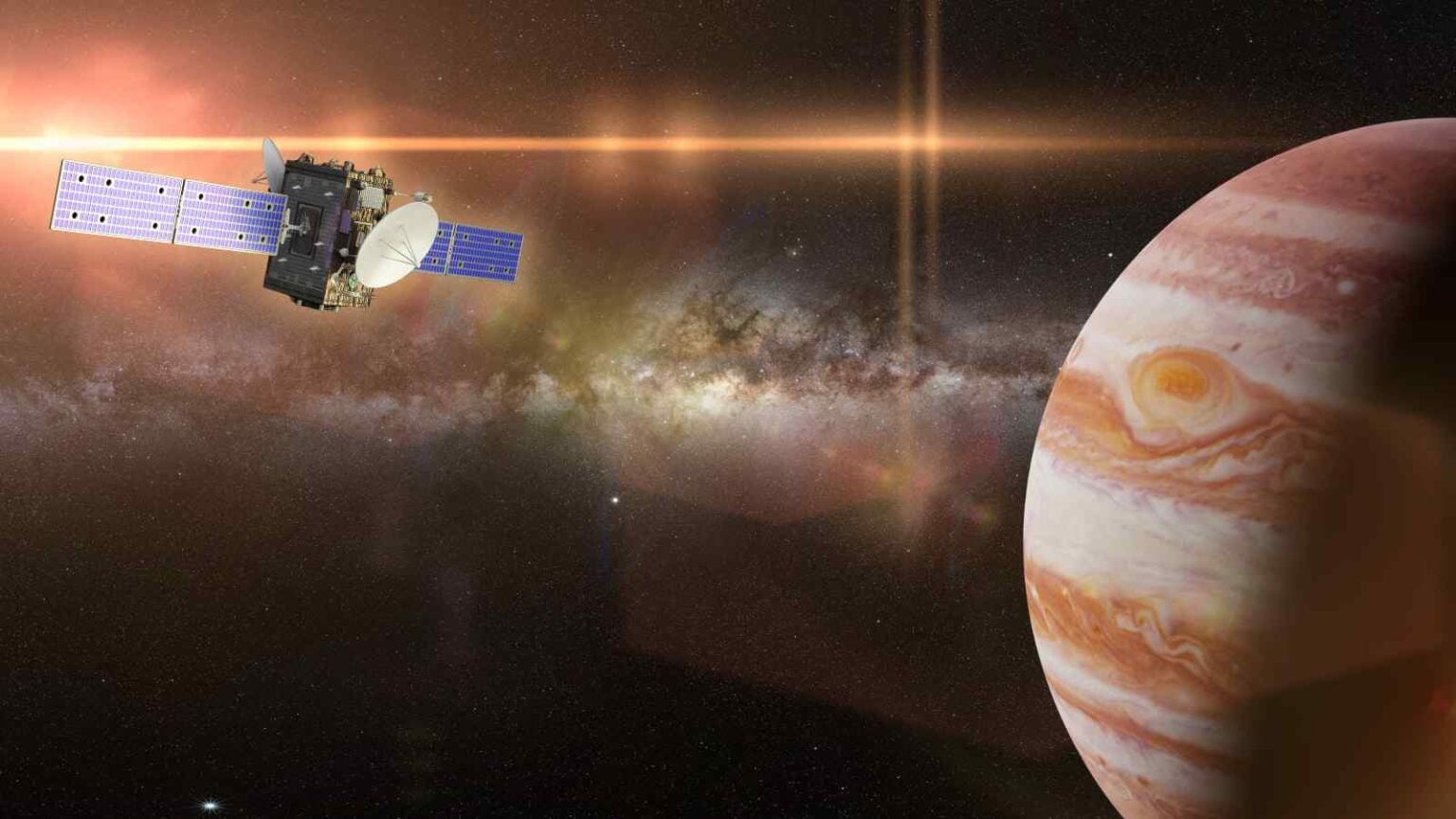 Europa Clipper sfrutta la gravità di Marte per viaggiare verso Giove e scoprire possibili forme di vita sotto la luna Europa.