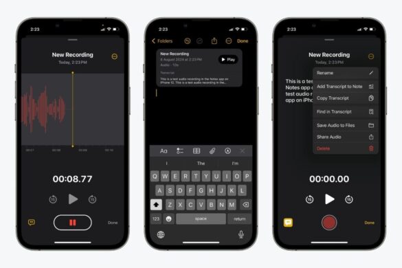 Note di Apple, da oggi potrà registrare e trascivere in tempo reale