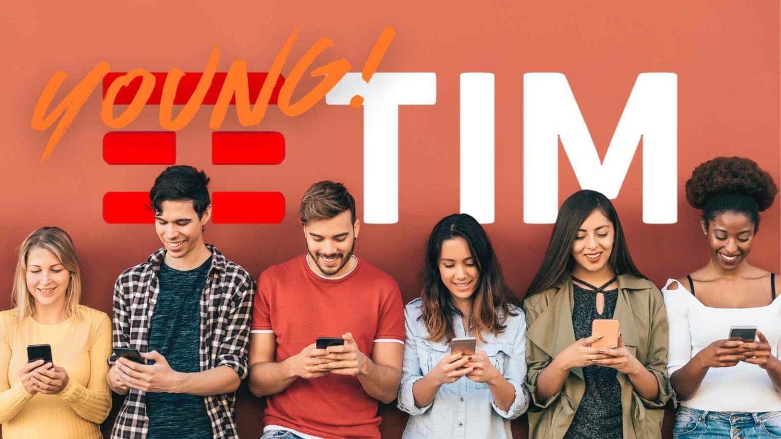 Tim Young offre 200 giga in 5G, minuti illimitati e 20 Giga in Europa, ideale per i giovani sempre connessi.