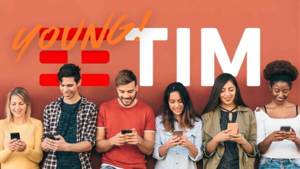 Tim Young offre 200 giga in 5G, minuti illimitati e 20 Giga in Europa, ideale per i giovani sempre connessi.