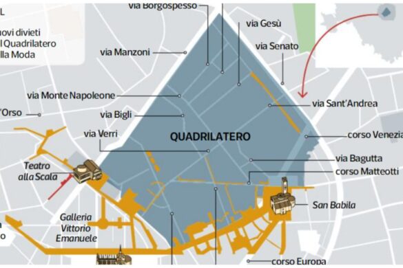 A Milano, nel “Quadrilatero della Moda”, parte la nuova ZTL