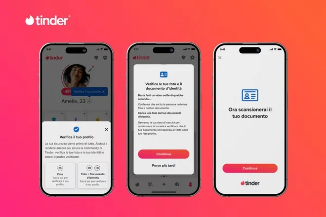 Tinder più sicuro: anche in Italia arriva la verifica del profilo con documenti e video_1