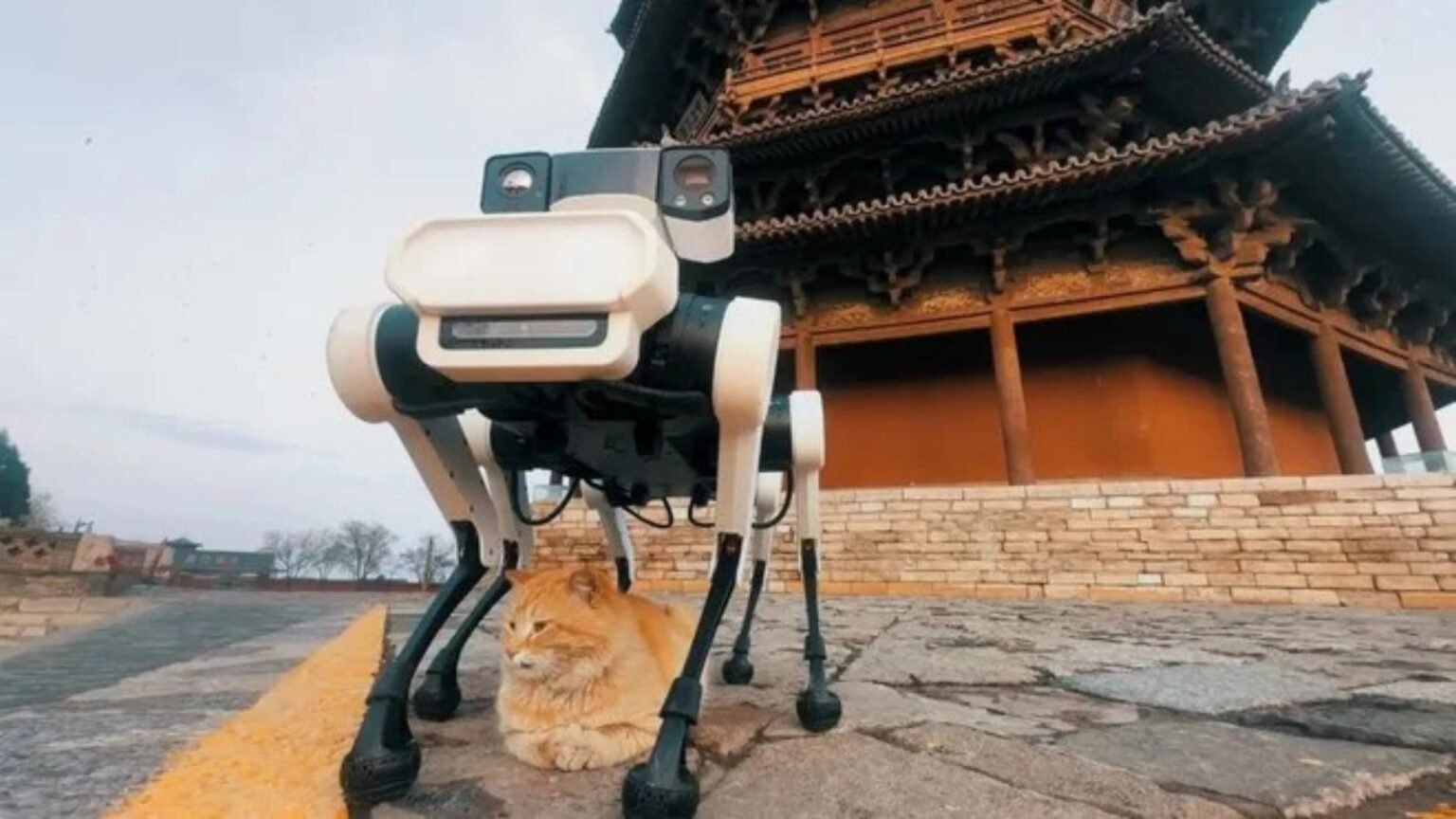 Lenovo, il robot a sei zampe proteggerà una pagoda in Cina: eccolo qui