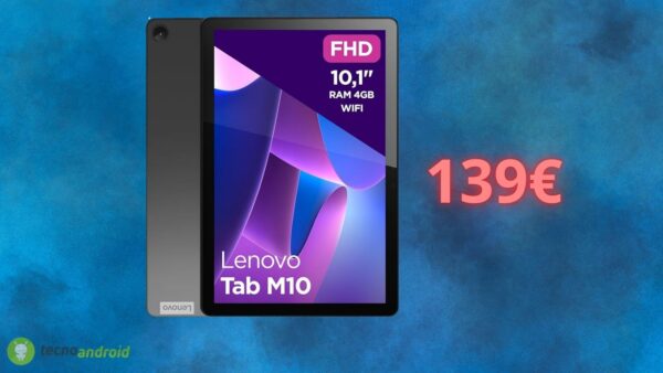 Amazon folle con lo sconto da non credere sul tablet Lenovo