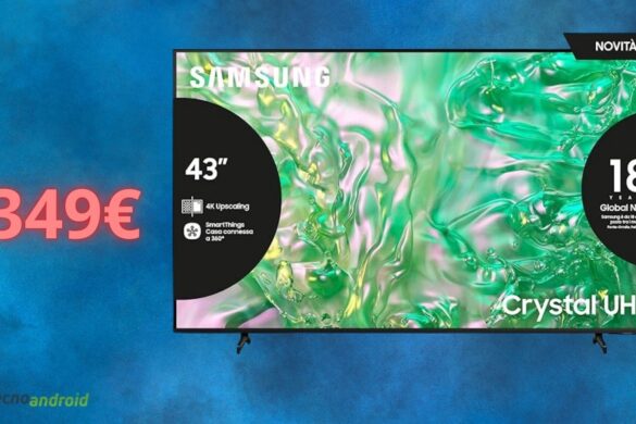 Amazon, il prezzo è della SMART TV Samsung è al MINIMO STORICO oggi