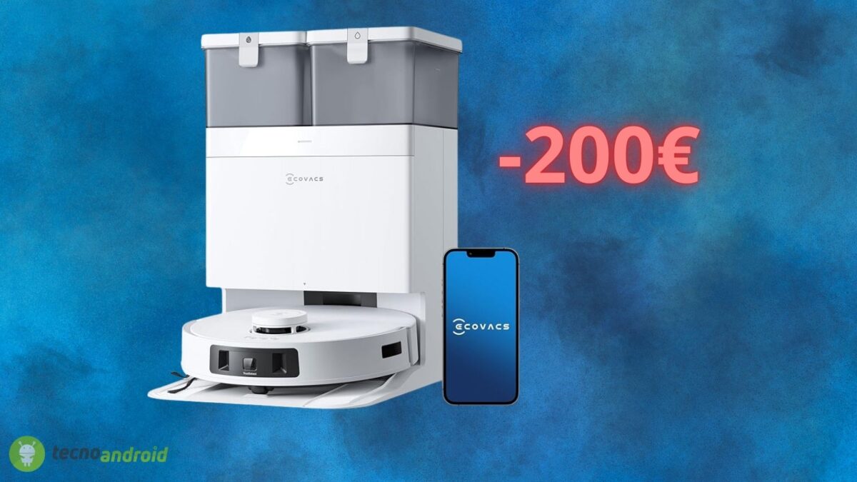 Robot aspirapolvere Ecovacs con SCONTO PAZZO su Amazon: costa 200 euro in meno