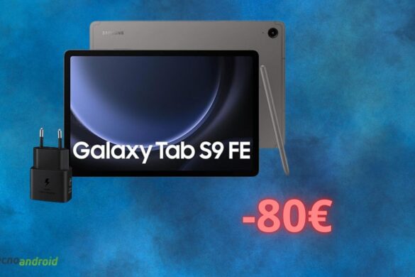 Amazon ABBASSA il prezzo di Samsung Galaxy Tab S9 FE: oggi costa 80 euro in MENO