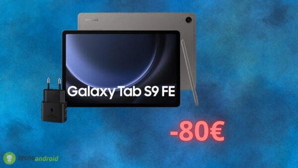 Amazon ABBASSA il prezzo di Samsung Galaxy Tab S9 FE: oggi costa 80 euro in MENO