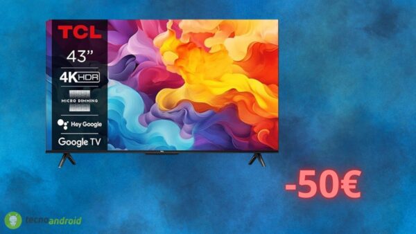 Amazon, che OFFERTA SHOCK sulla smart TV TCL