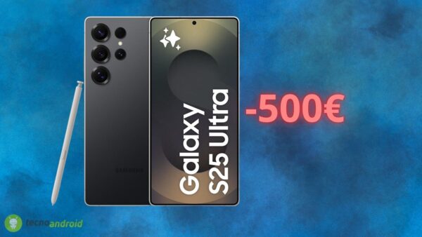Amazon quasi REGALA il Samsung Galaxy S25 Ultra solo oggi: sconto di 500 euro