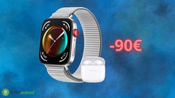 Amazon fa un REGALO: Huawei Watch Fit 3 in super SCONTO e cuffie GRATIS