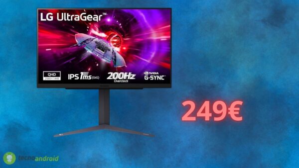 Monitor LG UltraGear al prezzo più basso su Amazon: è quasi un regalo