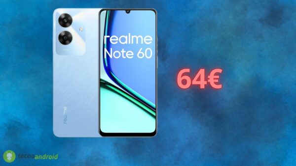 Amazon, offerta INCREDIBILE su Realme Note 60 oggi: costa 64 euro