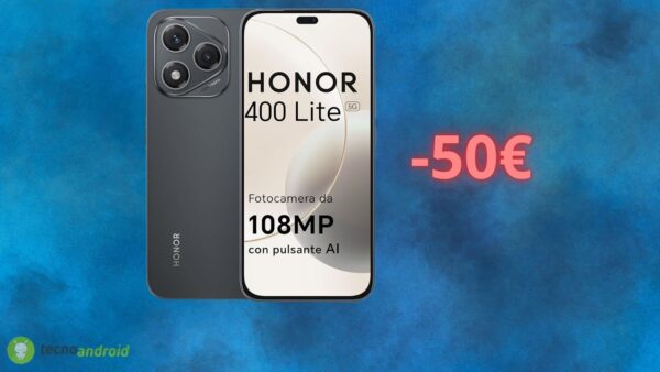 Honor 400 Lite ha un PREZZO SHOCK su Amazon solo oggi