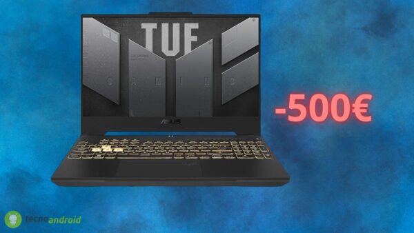 Notebook ASUS da gaming in OFFERTA su Amazon di 500 euro OGGI