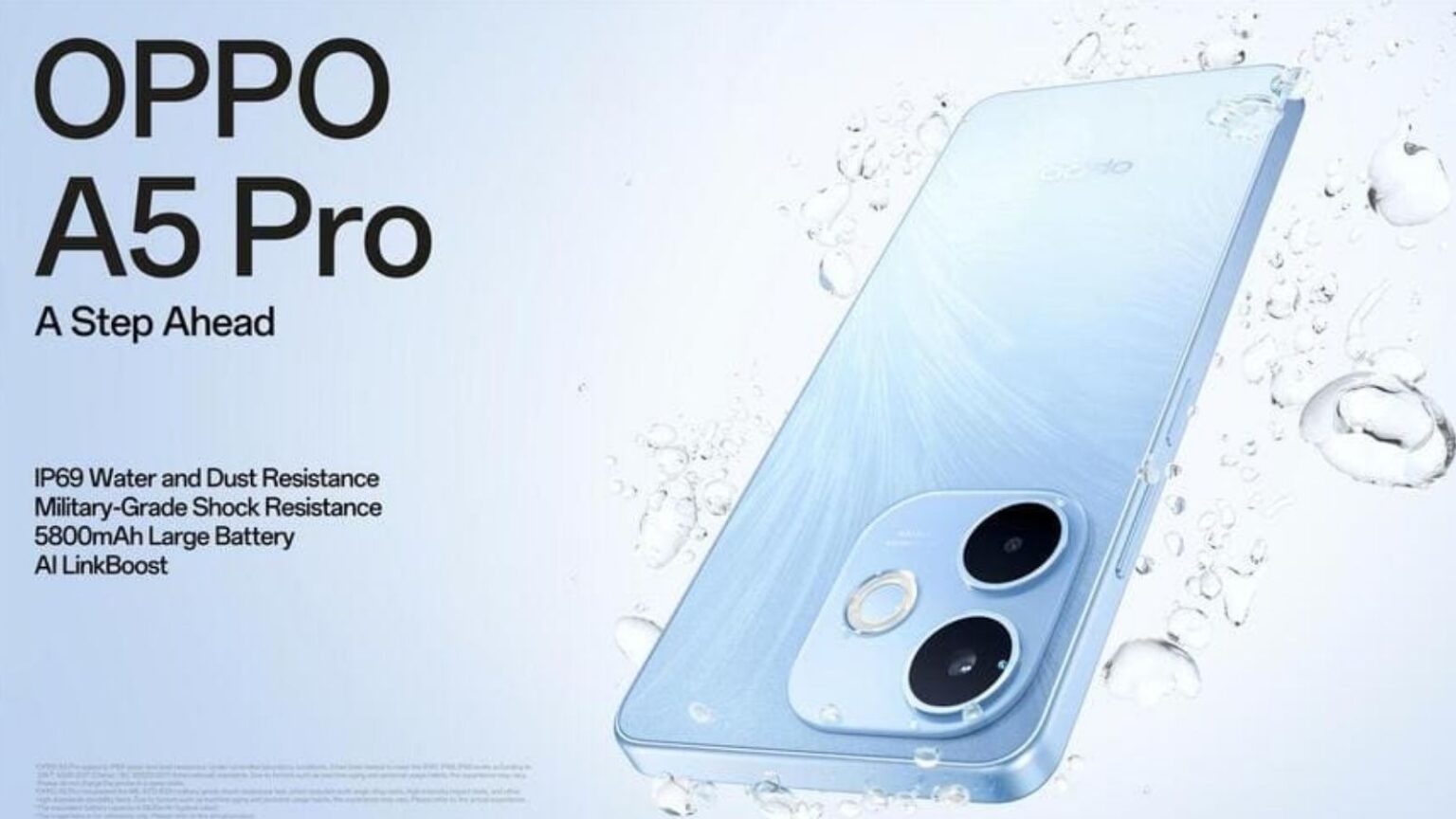 Nuovo OPPO A5 Pro: resistenza e stile per chi non si ferma mai