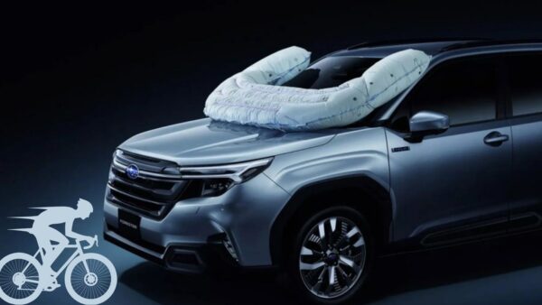 Sicurezza auto: Subaru lancia un airbag pensato per i ciclisti