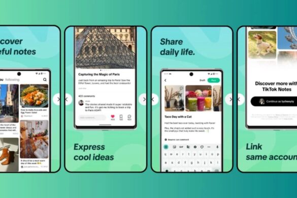 TikTok abbandona l’app notes
