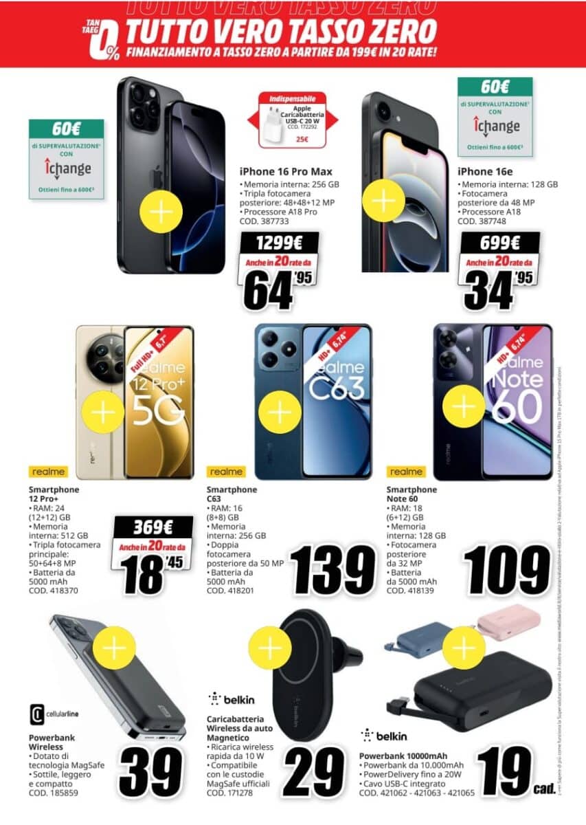 mediaworld - utilizzo volantino mediaworld aprile
