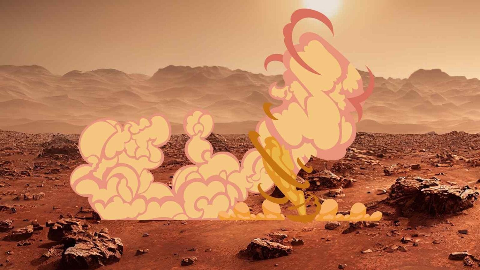 Due diavoli di sabbia su Marte si sono scontrati, offrendo uno spettacolo unico e preziose informazioni sul clima del Pianeta Rosso.