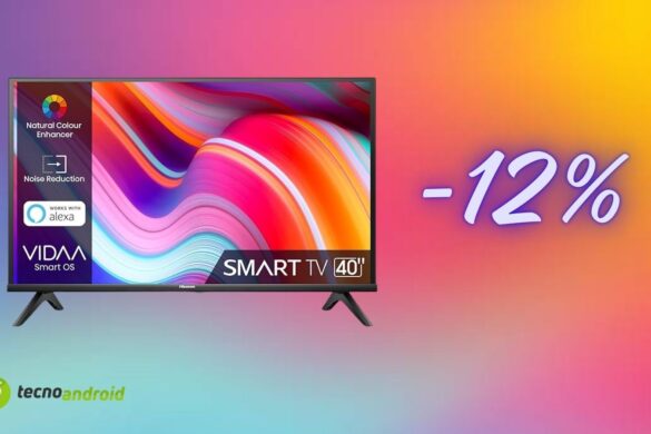 Prezzo folle per la Smart TV Hisense 40″: su Amazon a -12%