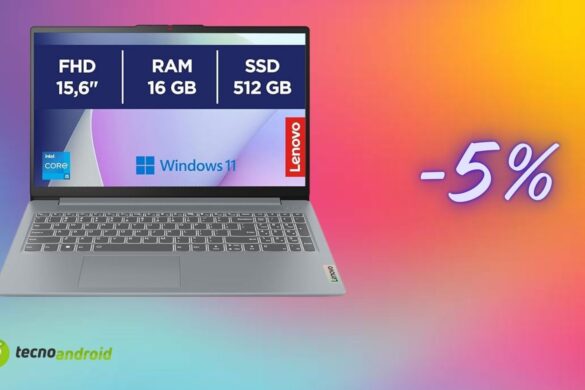 Lenovo IdeaPad Slim 3 in offerta su Amazon ma solo per pochissimo tempo
