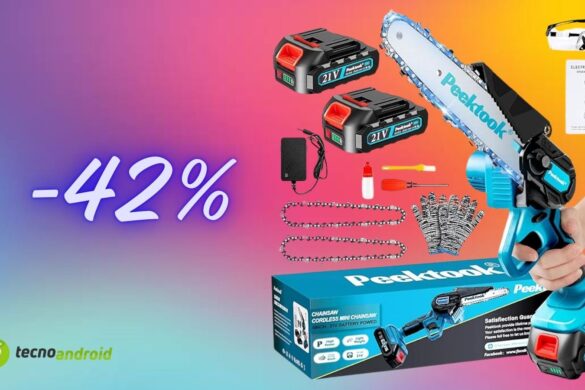 Mini Motosega a batteria a prezzo incredibile: su Amazon con uno sconto del 42%