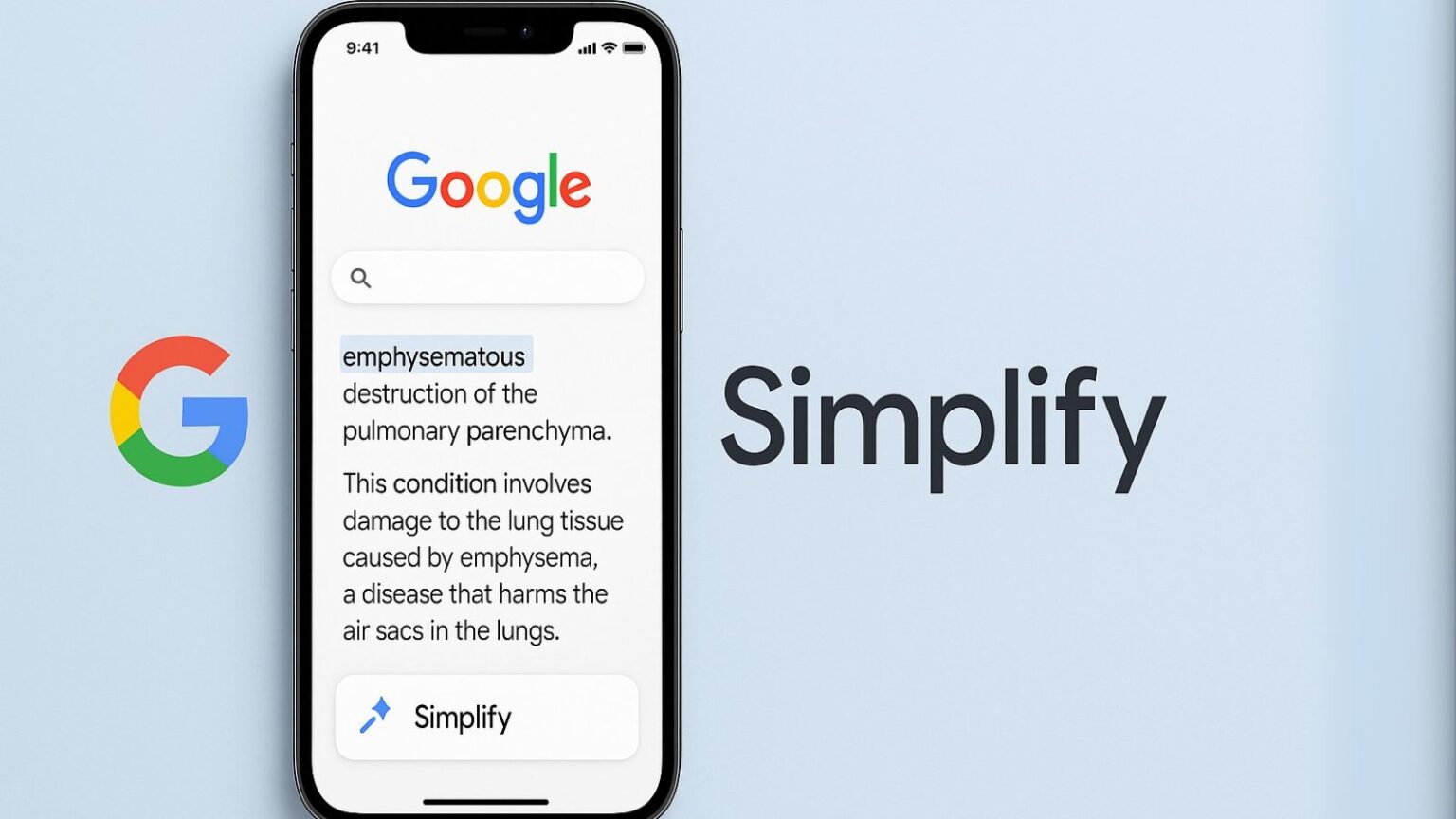 App Google, su iOS arriva la funzione AI "Semplifica": ecco cos'è