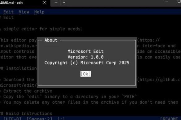Microsoft, nasce Edit: ecco il nuovo editor da terminale per Windows