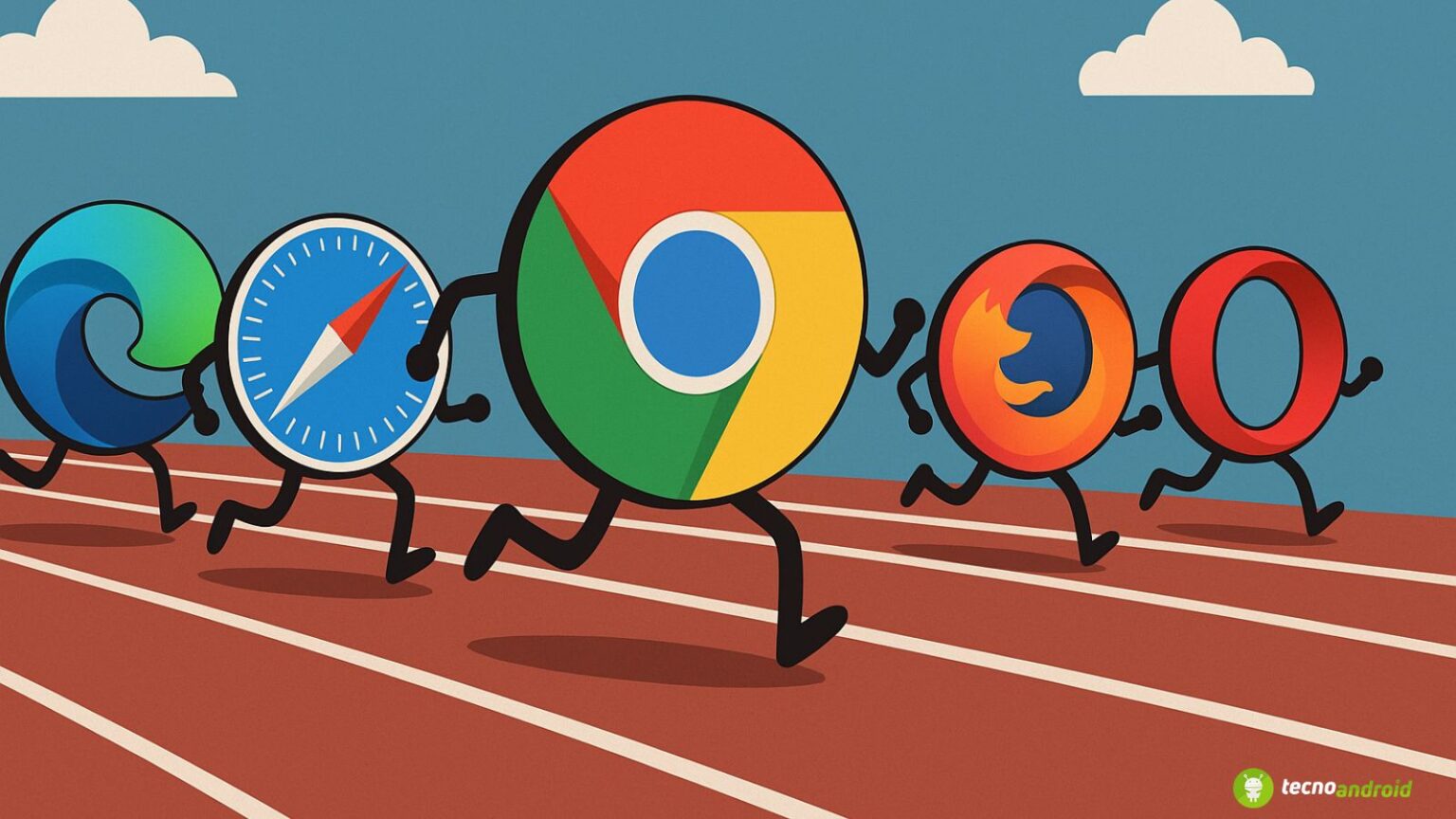 Google Chrome, Opera, Edge, Safari, Firefox, Browser Web