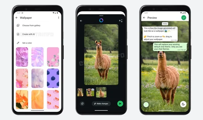 WhatsApp sfondi chat generati con Meta AI