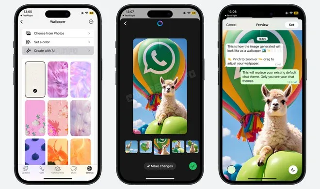 WhatsApp sfondi AI iOS WhatsApp sfondi AI iOS